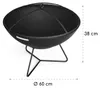 Blumfeldt Orbit - ohnisko 3 v 1: krb, gril a stôl, Ø 60 cm, Náhľad obrázku produktu 11