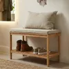 Naturel Home Holz Sitzbank mit Ablageboden 78 x 47 x 37 cm Produktbild-Vorschau 6