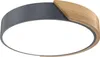 XINZI LED Holz Deckenleuchte – 48W, Ultraflach 5cm, Grau,  Produktbild-Vorschau 1