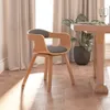 The Living Store Esszimmerstuhl Hellgrau Bugholz und Stoff Produktbild-Vorschau 1