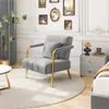 Yaheetech Samtiger Sessel Polstersessel mit Lendenkissen, Produktbild-Vorschau 9