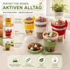 Müslibecher 4er Set Joghurtbecher To Go Lunchbox Müsli Produktbild-Vorschau 5