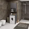 A modern bathroom with a washing machine, toilet, bidet, and shower. Anteprima dell’immagine prodotto