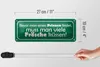Blechschild Spruch 27x10cm bevor man Prinzen viele Frösche Produktbild-Vorschau 5