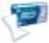 A close-up, blurred image of what appears to be a product with blue and white colors. Podgląd zdjęcia produktu