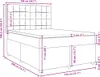 vidaXL Boxspringbett mit Matratze Blau 140x200 cm Stoff Produktbild-Vorschau 8