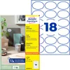Avery Zweckform L6024REV-25, Ovale Etiketten, ablösbar, A4, Produktbild-Vorschau 1