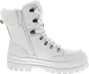 A single white boot shown from the side. Podgląd zdjęcia produktu