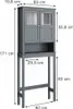 Toaletní skříňka Vicco Bianco Šedá 69 x 171 cm, Model 54452 Náhled obrázku produktu 2