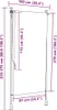 A diagram showing the dimensions of an outdoor roller blind. Anteprima dell’immagine prodotto