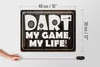 Blechschild Dart my Game my Life, 40 x 30 cm, Blechschilder Produktbild-Vorschau 5