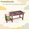 KOMFOTTEU Drevená kuchynka, vonkajšia kuchynka s vodnou Náhľad obrázku produktu 5