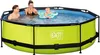 Piscina a calce ø300x76cm con pompa filtro - verde Piscina Anteprima dell’immagine prodotto 12