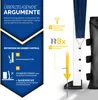 Marketing image highlighting features of a blue pop-up gazebo. Anteprima dell’immagine prodotto