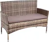 Gartenbank Rattan Gartenmöbel 2-Sitzer Rattanmöbel Sitzbank Produktbild-Vorschau 5