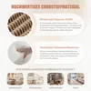 4-osobowa sofa modułowa w kolorze khaki z 2 pufami, narożna Podgląd zdjęcia produktu 5