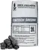 A bag of coal with some loose pieces in front of it. Produktbild-Vorschau
