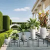 Support à fleurs Relaxdays, lot de 5 pièces, rond, robuste, Voir les images du produit 2
