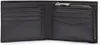An open black leather wallet with multiple card slots and a zippered compartment. Produktbild-Vorschau