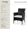 Lot de 2 fauteuils de jardin en rotin avec 2 sets de Voir les images du produit 6