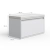 Banc à Chaussures En Bois Composite Sonoma Gris 62x32x50 Cm | Leroy Merlin