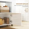HOMCOM Küchenwagen Servierwagen mit Schrank, Arbeitsplatte, Produktbild-Vorschau 6