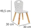 Dětská židlička, bílá s hvězdami Náhled obrázku produktu 4