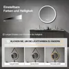 Heilmetz Runder Badezimmerspiegel 50cm Schwarzer Rund Produktbild-Vorschau 5