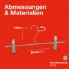 MAWA Kleiderbügel mit Clips, 10er-Set, rutschfest, 40 cm, Produktbild-Vorschau 5