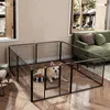 COSTWAY výběh pro štěňata 60 cm vysoký, 8dílná ohrádka pro Náhled obrázku produktu 2