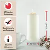 HOFER Stumpenkerzen Set 70 x 170 mm - 12 Stück - elfenbein, Produktbild-Vorschau 2