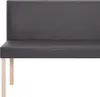 vidaXL Sitzbank 139,5 cm Grau Kunstleder Produktbild-Vorschau 6