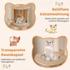 Collage of images and text highlighting features of a cat tree. Anteprima dell’immagine prodotto