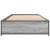 The Living Store Bettgestell Grau Sonoma 90x200 cm Produktbild-Vorschau 5