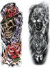 8 listů Full Arm Temporary Tattoos Pánové Vodotěsné rukávy Náhled obrázku produktu 3