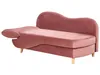 BELIANI Chaiselongue Linksseitig Rosa Samtstoff mit Produktbild-Vorschau 5