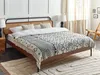 BELIANI Koc beżowy z granatowym bawełniany 150 x 200 cm z Podgląd zdjęcia produktu 2