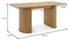 Esstisch GUARDA 160 x 75 cm, Wildeiche MDF - Rechteckiger Produktbild-Vorschau 7
