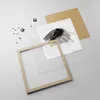 Gerahmtes Poster - Rahmen in heller Eiche - Abstraktion Produktbild-Vorschau 4