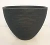Pflankübel anthrazit mit Rillen rund 40 x 31 cm Produktbild-Vorschau 2