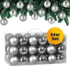 DEUBA® Weihnachtskugeln 54tlg Ø 6cm Kunststoff matt Produktbild-Vorschau 1