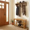 Stojan na boty 70 x 28 x 45 cm z bambusu a lavice Náhled obrázku produktu 12