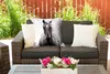 MuchoWow® Outdoor Kissen - Pferd - Schwarz - Weiß - Porträt Produktbild-Vorschau 5
