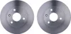 2 Bremsscheiben voll Ø 57 mm 8 mm HELLA passend für u.a. Produktbild-Vorschau 2