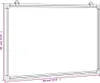 vidaXL Tableau blanc magnétique 60x40x1,7 cm aluminium Voir les images du produit 6