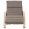 houpací křeslo vidaXL Taupe Fabric Náhled obrázku produktu 3