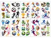 Tatuaggi temporanei a tema calcio, 10 fogli, adesivi Anteprima dell’immagine prodotto 6