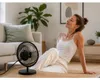 Verk 16043 Stolní USB ventilátor 4 W, 22 cm, černý Náhled obrázku produktu 14