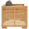 Fauteuil de jardin avec coussins gris foncé Bois de teck Voir les images du produit 4