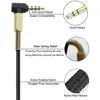 Close-up images of an audio cable with text descriptions of its features. Produktbild-Vorschau